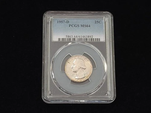 1957-D Washington Silver Quarter PCGS Graded MS64 #61463892