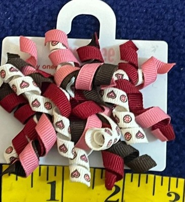 Vintage Gymboree Curly Hair Bow Clips 2010 Alpine Sweetie