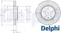 2X Bremsscheibe Delphi BG4092C 2 Bremsscheiben Vorderachse Vorne