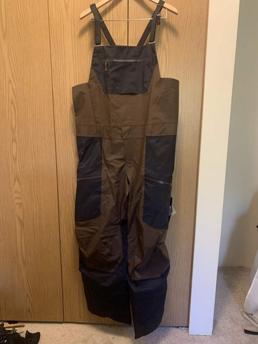 Arc'teryx Sabre Ski Bibs BNWT Mens XL Black Brown Gore-tex