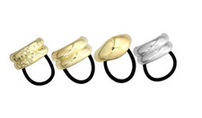 Gold  Silver Metal Hair Ties Hair Cuffs Hair Accessories , 4 pcs - Brand NEW 