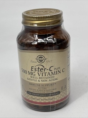 Solgar Ester-C Plus 500 mg Vitamin C Ester-C Ascorbate Complex 100 Vcaps