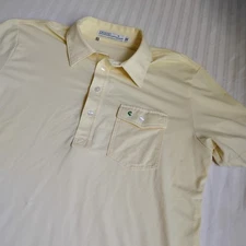 Criquet Polo Shirt Medium Men's Slim Fit Chest Pocket Preppy Golf Tennis 
