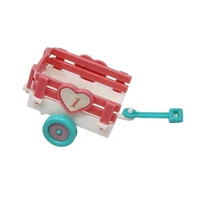 VINTAGE 1989 TYCO QUINTS WAGON FOR 5 REPLACEMENT # 10892 PINK CART 1