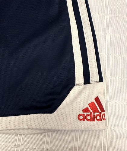 Adidas Boys Navy Blue Athletic Shorts Drawstring PE Uniform S Small 8 - Picture 3 of 9