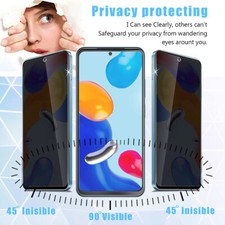 Privacy Screen Protector For Xiaomi Redmi Note 12 12S 11 11S 10 9 Poco X5 M4 Pro