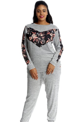 New Womens Plus Size Tracksuit Ladies 