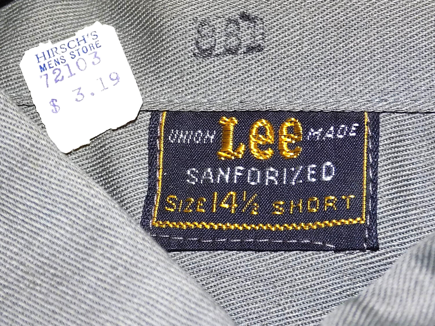 NWT! Vtg 40s LEE WORK SHIRT, SANFORIZED, GUSSETS,… - image 4