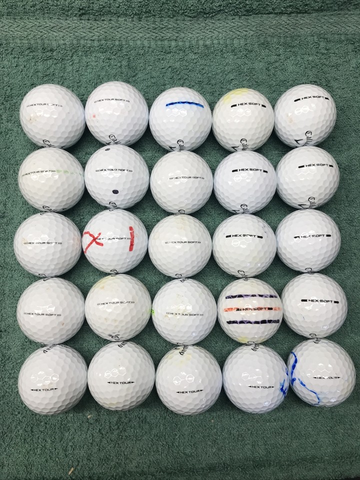 25 X Callaway Hex Tour Soft Hex Tour Hex Soft golf balls As Pictured