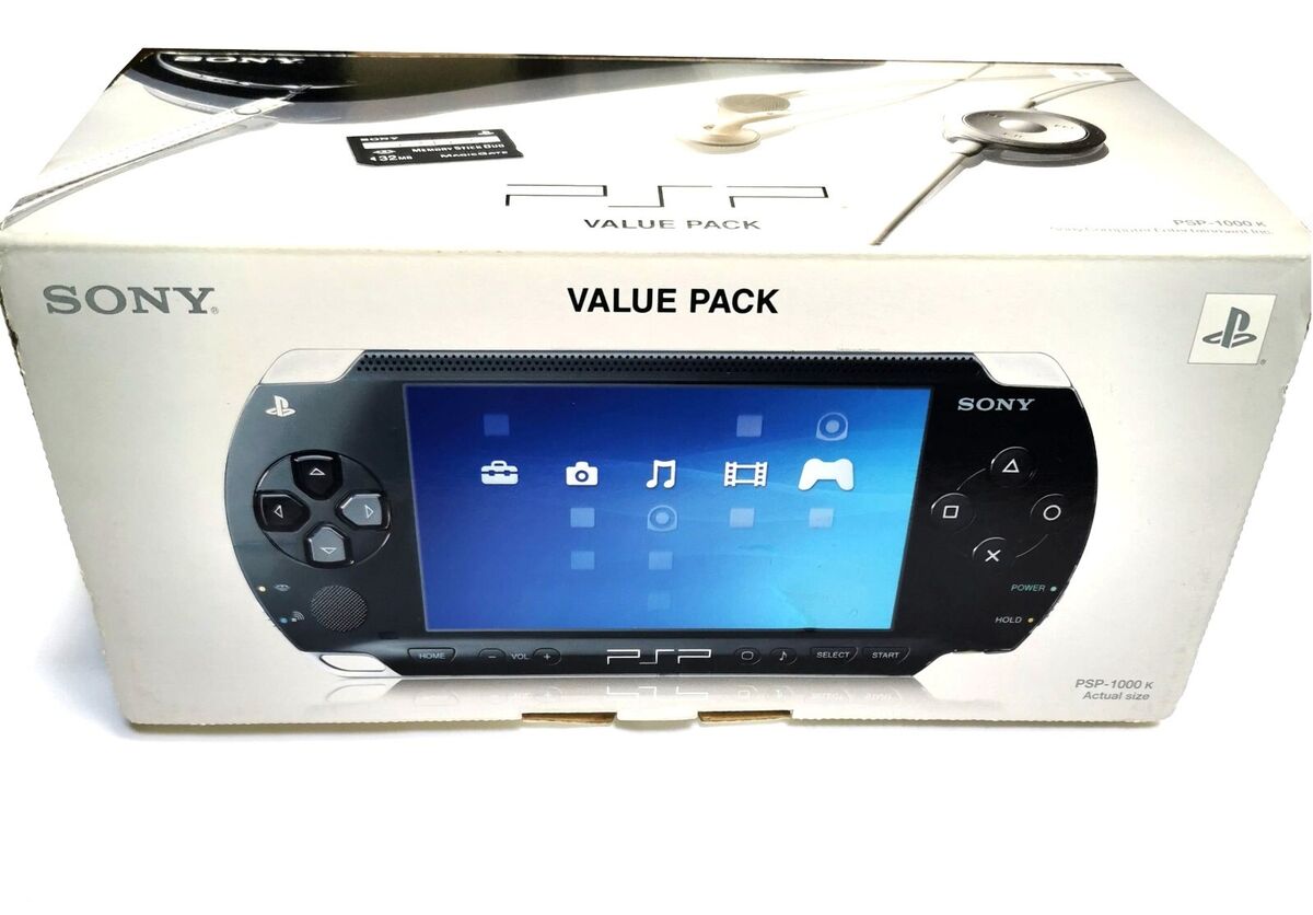 Sony Playstation Portable PSP 1000 K Black Handheld Game