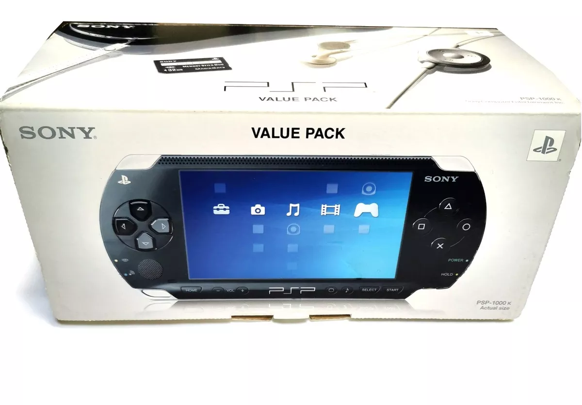 Sony Playstation Portable PSP 1000 K Console di gioco palmare nera nuova  scatola