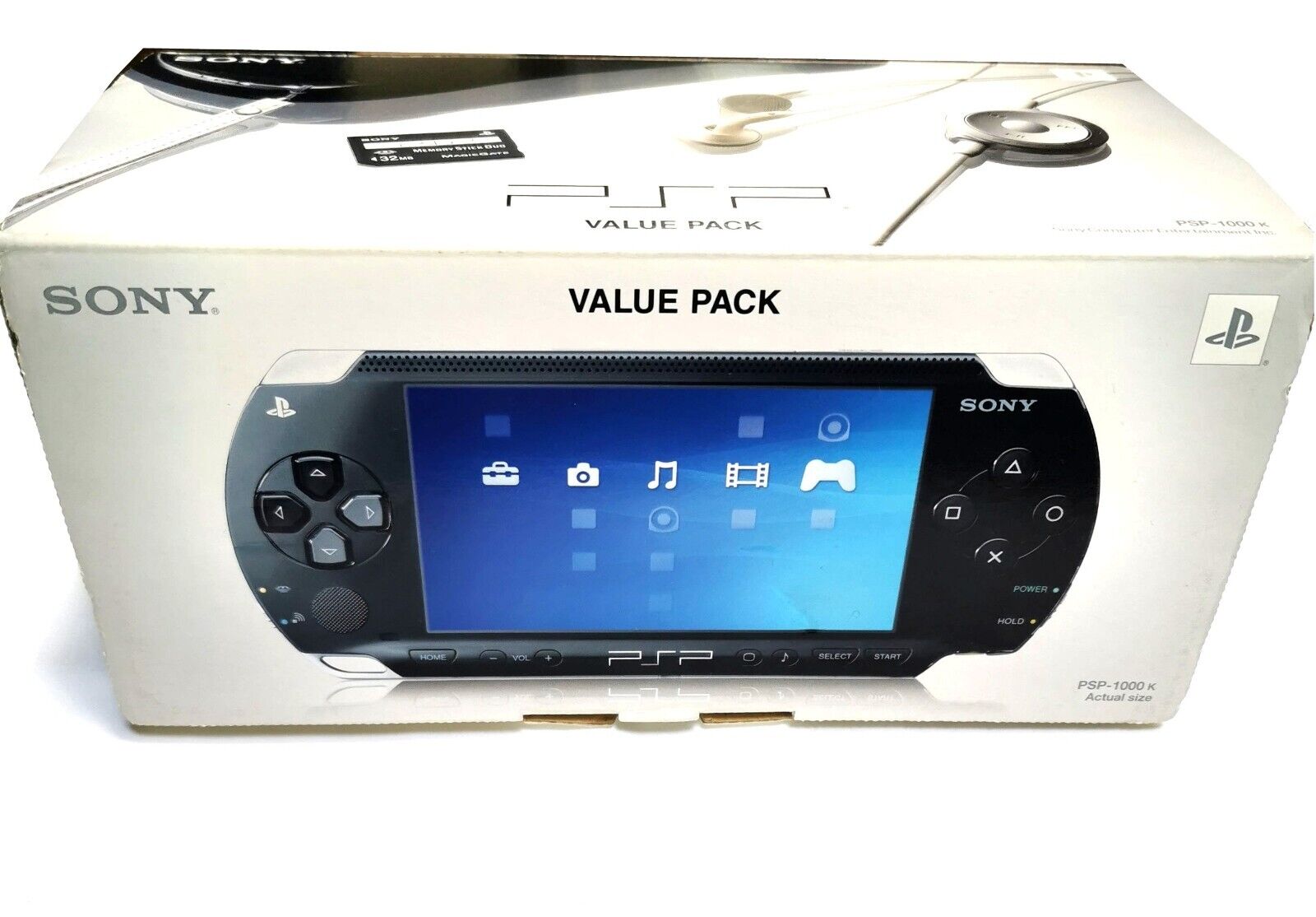 Sony Playstation Portable PSP 1000 K Black Handheld Game Console