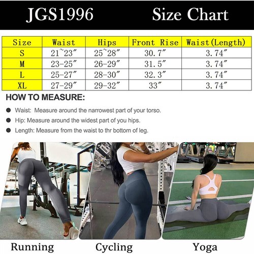 Women High Waist Gym Leggings Tummy Control Yoga Fitness Stretch Sports Trousers - Picture 25 of 31