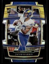 Jacob Harris 2021 Panini Select #80 Black and Gold Prizm Die Cut