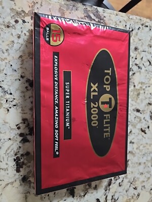 Genuine Top - Flite XL 2000 Super Titanium 15 Golf Balls **NEW** 