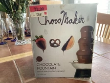 Choco Maker Chocolate Fountain 14" Fondue Dessert Holidays Parties Complete Box