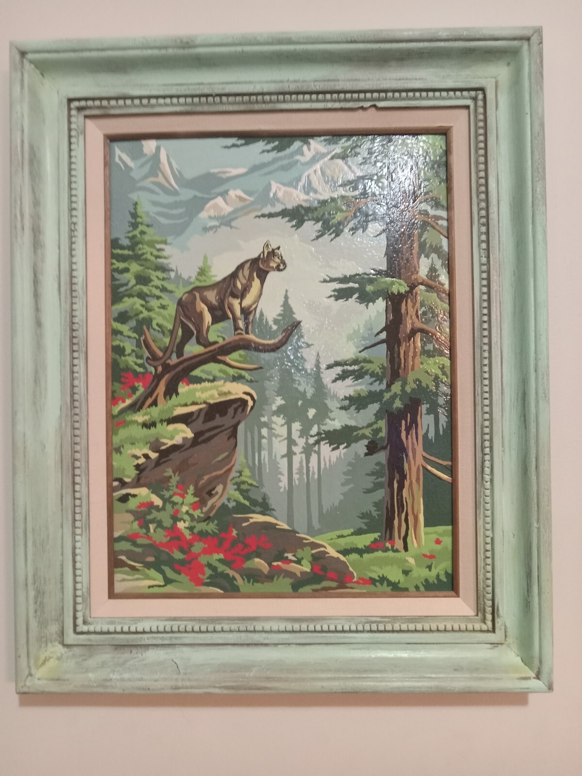 vintage paint by number framed eBay