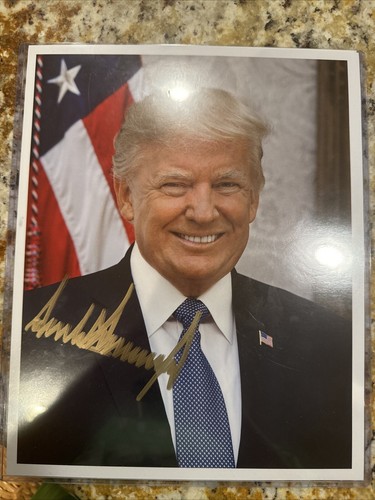 President Donald Trump 8X10 Signed Photo Autographed | eBay