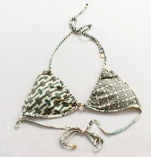 Tigerlily Women's Meropi Tara Triangle Top CG2 Seafoam Mosaic Medium NWT