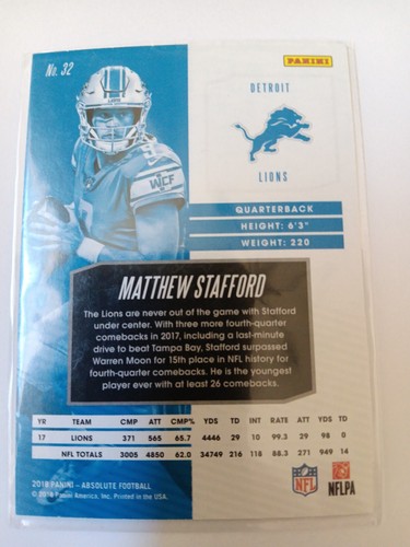 MATTHEW STAFFORD Football 🏈 YOU CHOOSE! 🏈 - Picture 6 of 14