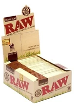 AUTHENTC Raw Organic King Size Slim Rolling Paper Full Box 50 pack, 32 Per Pack