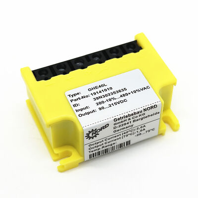 FOR NORD GHE40L 19141010 200V...480VAC 90...215VDC Half-Wave Brake Rectifier