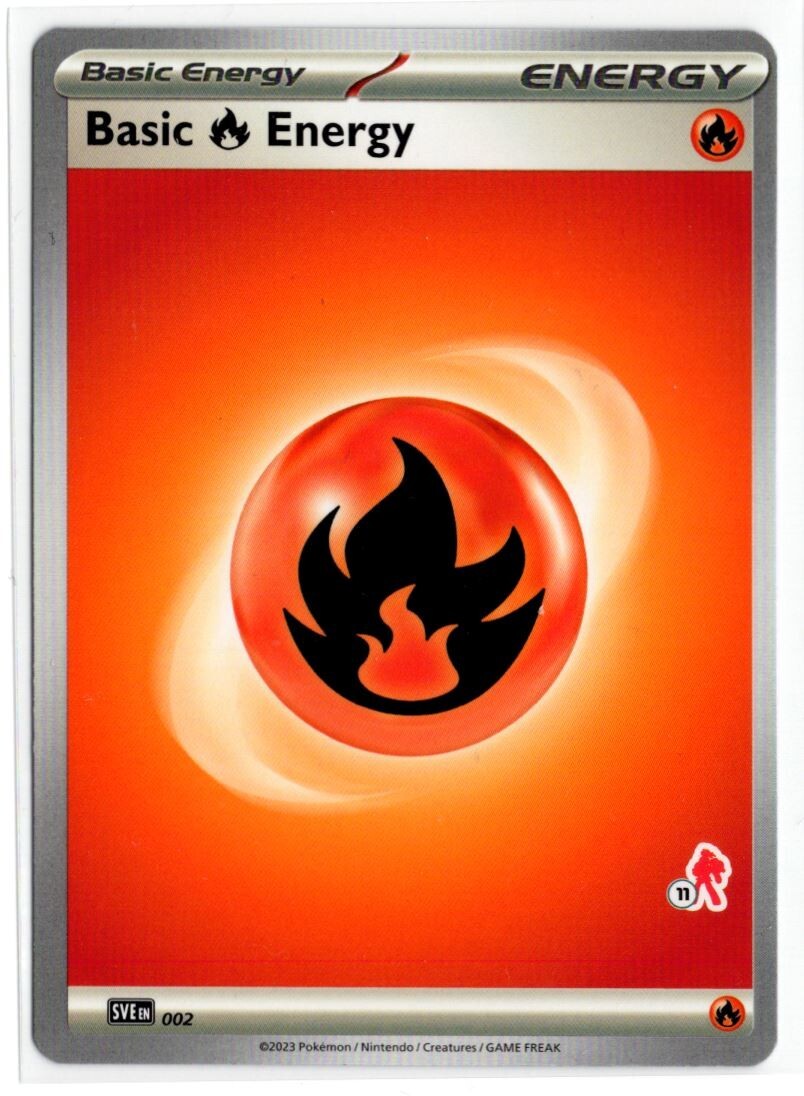 Pokemon Battle Academy 2024 Armarouge Deck #11 SVE002 Basic Fire Energy