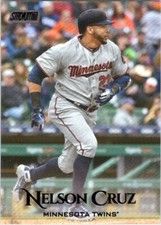 2019 Stadium Club Black Foil #169 Nelson Cruz Minnesota Twins