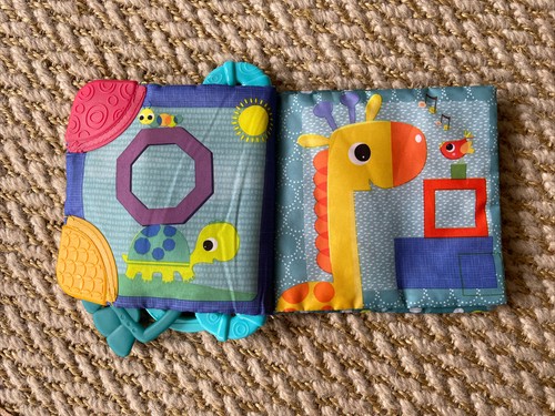 Bright Starts Animal Teether Cloth Fun Book Colorful - Picture 2 of 4