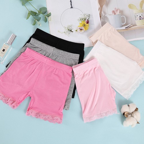 Leggings Boxer Briefs Leggings Girl Safety Pants Boxer Lace Short Panties - Foto 1 di 17