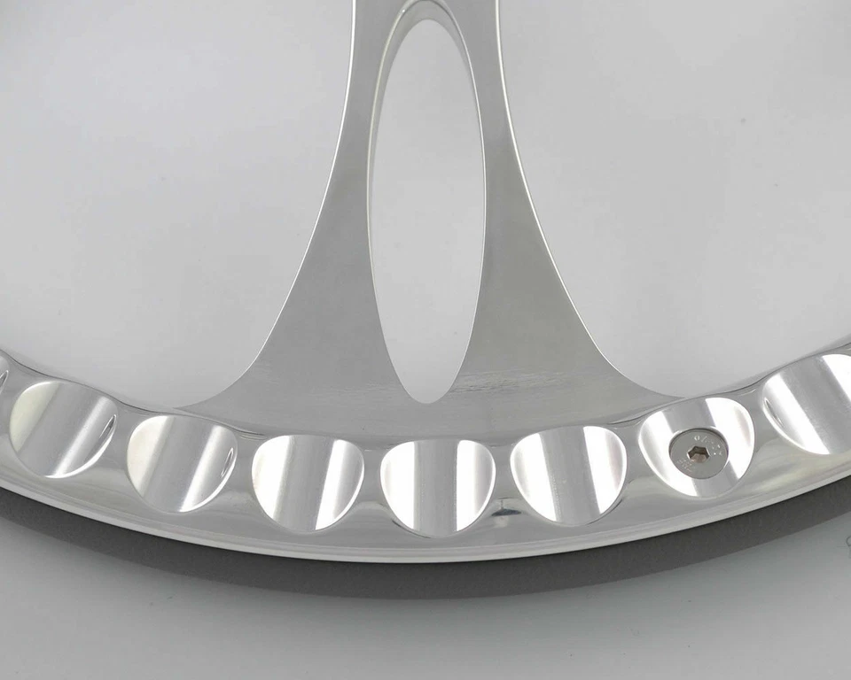 Kit de volante de aluminio de 9 orificios Billet de 14" con botón de bocina y adaptador Foto 2 de 4