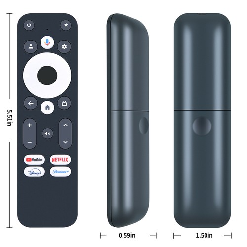 Voice Remote Control For Onn 4K Pro Streaming Device with Google TV - Picture 5 of 5