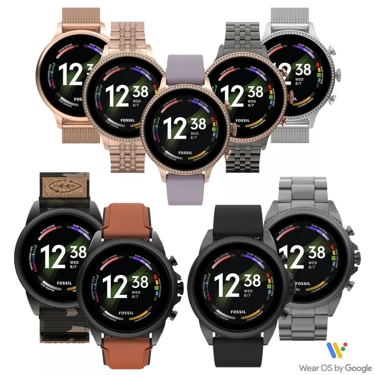 Kvarter brændt Luscious Fossil Gen 6 Touchscreen Stainless Steel Smartwatch with Bluetooth and Wear  OS | eBay