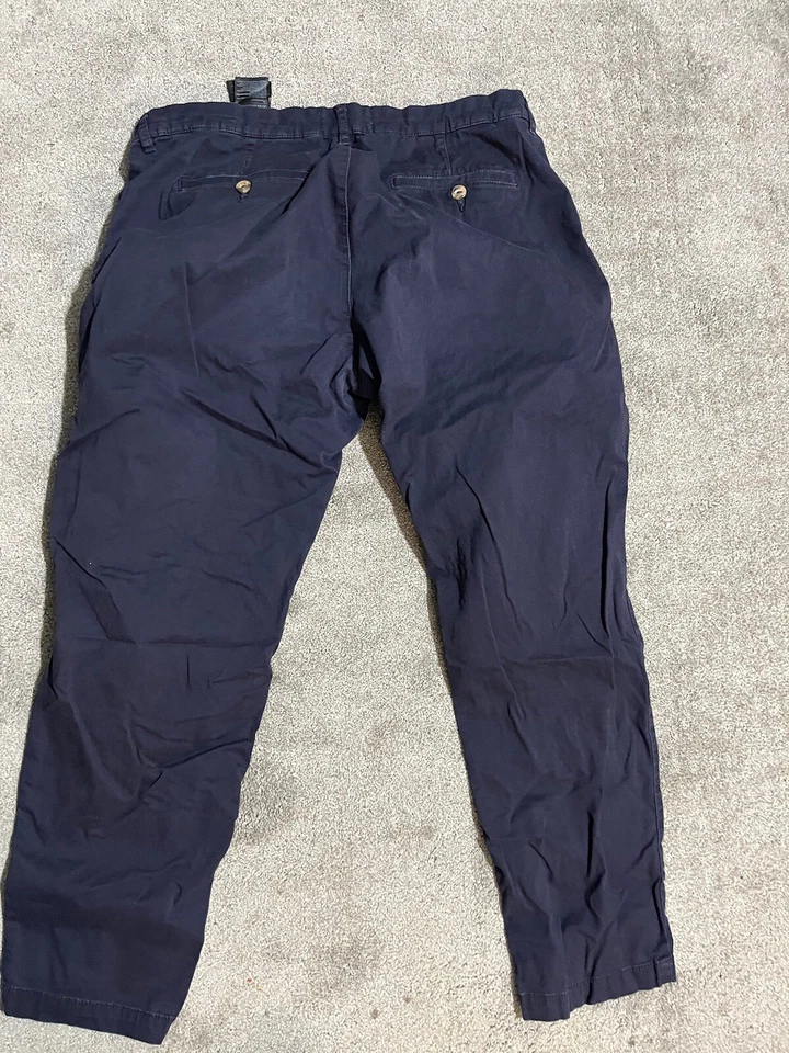 H&M L.O.G.G. Skinny Jeans Dark Blue Womens Size US 14 EUR 44 High Rise Stretch - Image 4 of 4