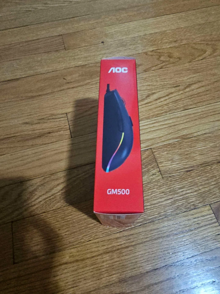 AOC RGB GM500 Black 8 Keys Buttons USB basic Wired Gaming Mouse - Image 4 of 4