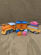 Disney Mickey Mouse & Friends Stack & Sort Train by Green Toys RARE COMPLETE