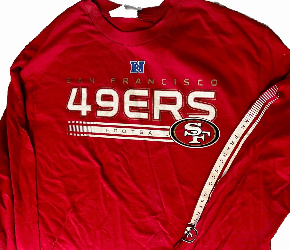 NWT-NFL~ SAN FRANCISCO 49ERS LONG SLEEVE LOGO SHIRT L) MENS