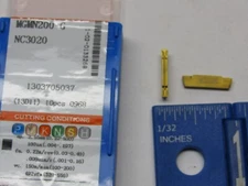 KORLOY MGMN-200-G CARBIDE GROOVING / CUT-OFF INSERTS (10 PCS) GRADE NC3020