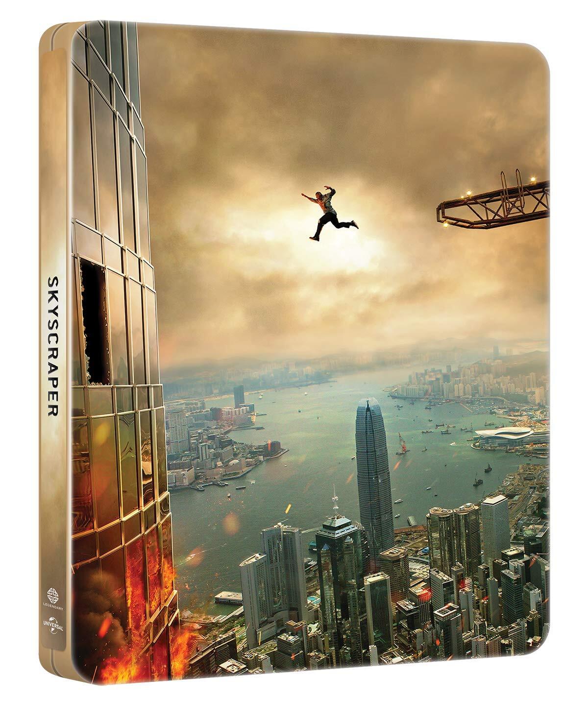 SKYSCRAPER  STEELBOOK    BLU RAY   AZIONE