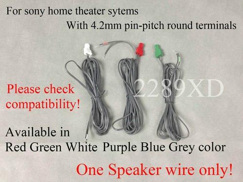 1 OEM Speaker Wire/cable 4 Sony HT/BDV/DAV/HCD/HBD Home theater(4.2mm ...