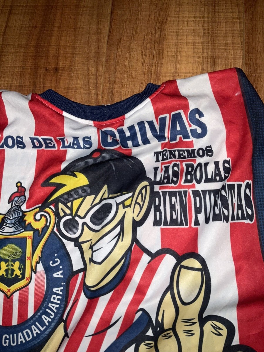 希少 90s vintage Guadalajara soccer jersey Vintage 90s Era Chivas FC Guadalajara Striped Jersey XL