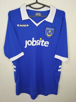 Sz 4 XL adult Portsmouth football jersey Kappa home shirt 2012/2013