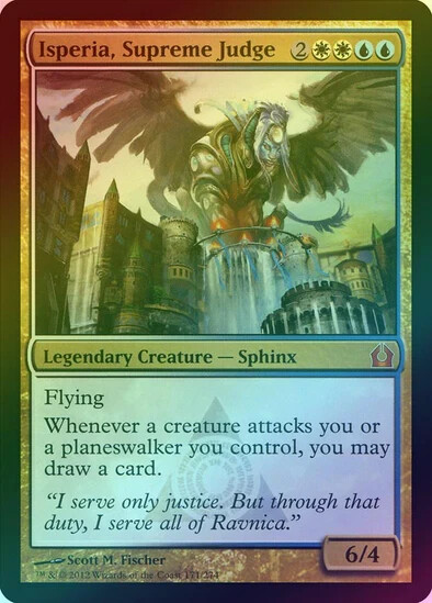 Isperia, Supreme Judge 1x FOIL RTR MTG Return to Ravnica Mythic MINT white blue Isperia, Supreme Judge 1x FOIL RTR MTG Return to Ravnica Mythic MINT white blue