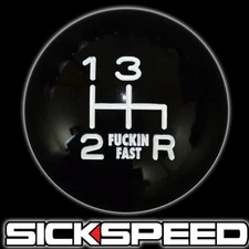 FING FAST SHIFT KNOB 4 SPEED SHORT THROW SHIFTER SELECTOR UN2 KIT BLACK/WHITE