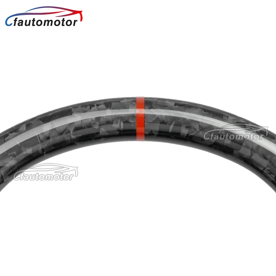 Volante de fibra de carbono forjado apto para Dodge Charger Challenger SRT Durango 15+ Foto 4 de 4