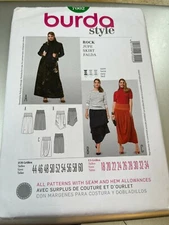 Burda Style Pattern 7002 Ms Skirts w/Yoke - Length~Drape~Wrap Opts Sz 18-34 