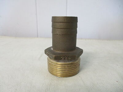 GROCO 1 1/4'' MALE NPT BROZNE PIPE TO HOSE FITTING PTH-1125 BOAT MARINE