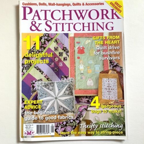 YOU PICK Australian Magazines PATCHWORK & QUILTING Sewing Pattern Sheets F498 - Picture 8 of 22