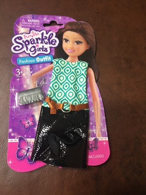 Funville Sparkle Girlz Fashion Outfit Dress & Clutch