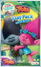 NUEVO Trolls Grab & Go Play Pack (cubierta de rama y amapola) - Favor de fiesta, caja de premios